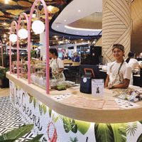 Pretty healthy space at G floor Central Floresta  at Eat Greens Cafe in Phuket