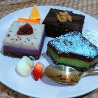 raw, refined sugar and gluten-free vegan pastries! at Eat Greens Cafe in Phuket