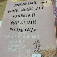 Hot healthy drinks at Eat Greens Cafe in Phuket