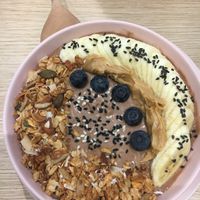 Chocolate smoothie bowl at Eat Greens Cafe in Phuket