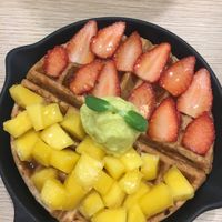 Vegan waffles!  at Eat Greens Cafe in Phuket