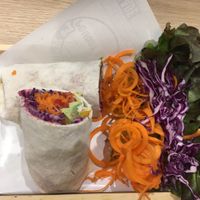 Avocado hummus wrap at Eat Greens Cafe in Phuket