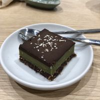 Mint chocolate raw cake🤤 at Eat Greens Cafe in Phuket