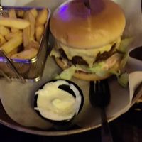 Veggie garlic burger at Garlic & Shots in Stockholm