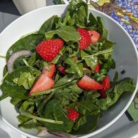 Strawberry salad (without feta). at Tempest Coffee Collective in Appleton