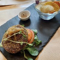  Veg burger at Natural in Barcelona