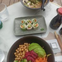 Las 3 opciones que había at Green Sushi in Cannes