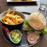 Burger  at Cafe Einstein in Ulm