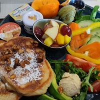 Kathmandu breakfast. at Cafe Einstein in Ulm