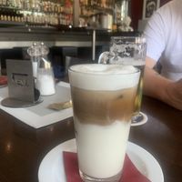 Iced latte with rich thick soy milk!  at Cafe Einstein in Ulm