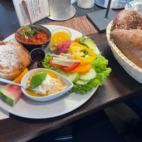 Big vegan breakfast Katmandu at Cafe Einstein in Ulm