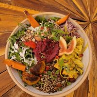 Rainbow summer bowl at The Bowls in Prague