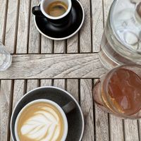 Cappuchino with oat milk  at The Bowls in Prague