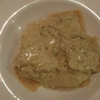 Ravioli with creamy sauce at Mamma Peppino in Alkmaar