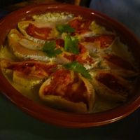 Schelpenpasta, lekker romig at Mamma Peppino in Alkmaar