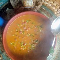 carrot and chickpea soup at Mamma Peppino in Alkmaar