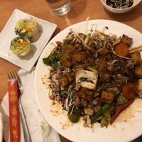 Pad Kee Mao Fried Tofu at Taste of Thai in Arlington