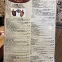 Menu page 1 at Beirut Rock Cafe in Arlington