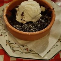 Brownie at Young Vegans Pizza Shop in London