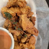 Chicken poppers  at Young Vegans Pizza Shop in London