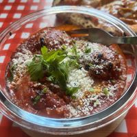 Meatball parm   at Young Vegans Pizza Shop in London