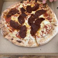 Devils at Young Vegans Pizza Shop in London