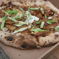 Pizza at Young Vegans Pizza Shop in London