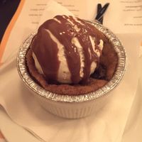 Cookie dough pie  at Young Vegans Pizza Shop in London