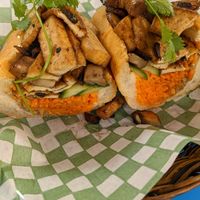 Tofu mushroom Bahn mi - WHY IS IT SO GOOD 😭 at Rustle & Still in Toronto