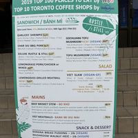 They  sometimes offer additional vegan dishes. Look for signage in store!   at Rustle & Still in Toronto
