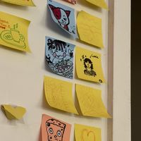 Cute post-its people can add 😊  at Rustle & Still in Toronto