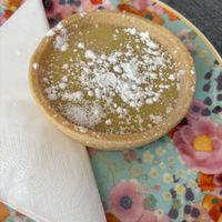 Lemon tart (GF)  at Teacup Tearoom in Mevagissey