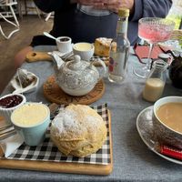 Amazing cream tea   at Teacup Tearoom in Mevagissey
