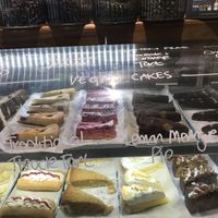 Vegan cakes at Teacup Tearoom in Mevagissey