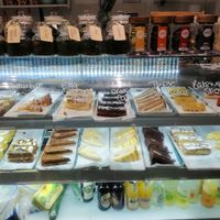 cakes on offer at teacup tearoom at Teacup Tearoom in Mevagissey