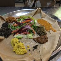 “Small” vegan injera at Habesh in Jerusalem