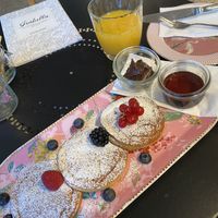 Vegane pancakes   at Isabella Glutenfreie Patisserie - Kö Galerie in Dusseldorf