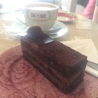 vegan chocolate truffle tart at Isabella Glutenfreie Patisserie - Oberkassel in Dusseldorf