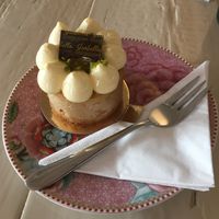 Vegan peach at Isabella Glutenfreie Patisserie - Oberkassel in Dusseldorf