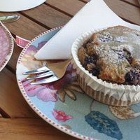 Blueberry muffin at Isabella Glutenfreie Patisserie - Oberkassel in Dusseldorf