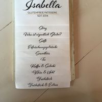 Menu at Isabella Glutenfreie Patisserie - Oberkassel in Dusseldorf