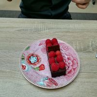 Sugar free Raspberry cake at Isabella Glutenfreie Patisserie in Hamburg