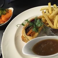 Vegetable Wellington  at Y Sgwar in Porthmadog