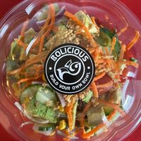 Build-your-own-bowl ordered to-go. at Bolicious in Tulsa