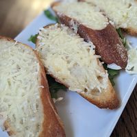 Vegan garlic bread & cheeze at Il Fornello in Ajax