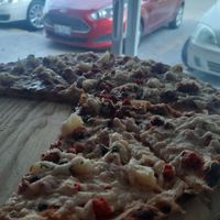 Pizza de pastor vegano at Piachela in Queretaro