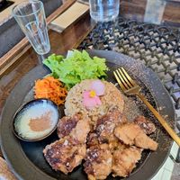 The karaage with cacao! at Zen Vegan Cafe - 是好日 in Hikone