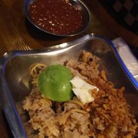 :NOT VEGAN:
Sour cream advocado koshali. They sometimes have cashew based cream, making this dish vegan. Ask to be sure! at Kohpea in Tokyo