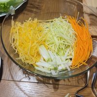 Salad ingedients at Lua's Kitchen in Ho Chi Minh City