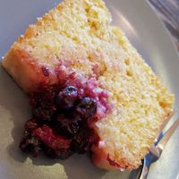 Lemon cake. at Distrikt Coffee in Berlin